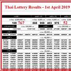 thai lottery results 2019